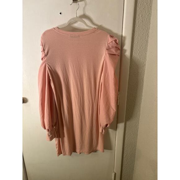 Shein Curve Ribbed Knit Ruched Gigot Sleeve Dress size 3XL Plus Size Castlecore - Picture 6 of 11